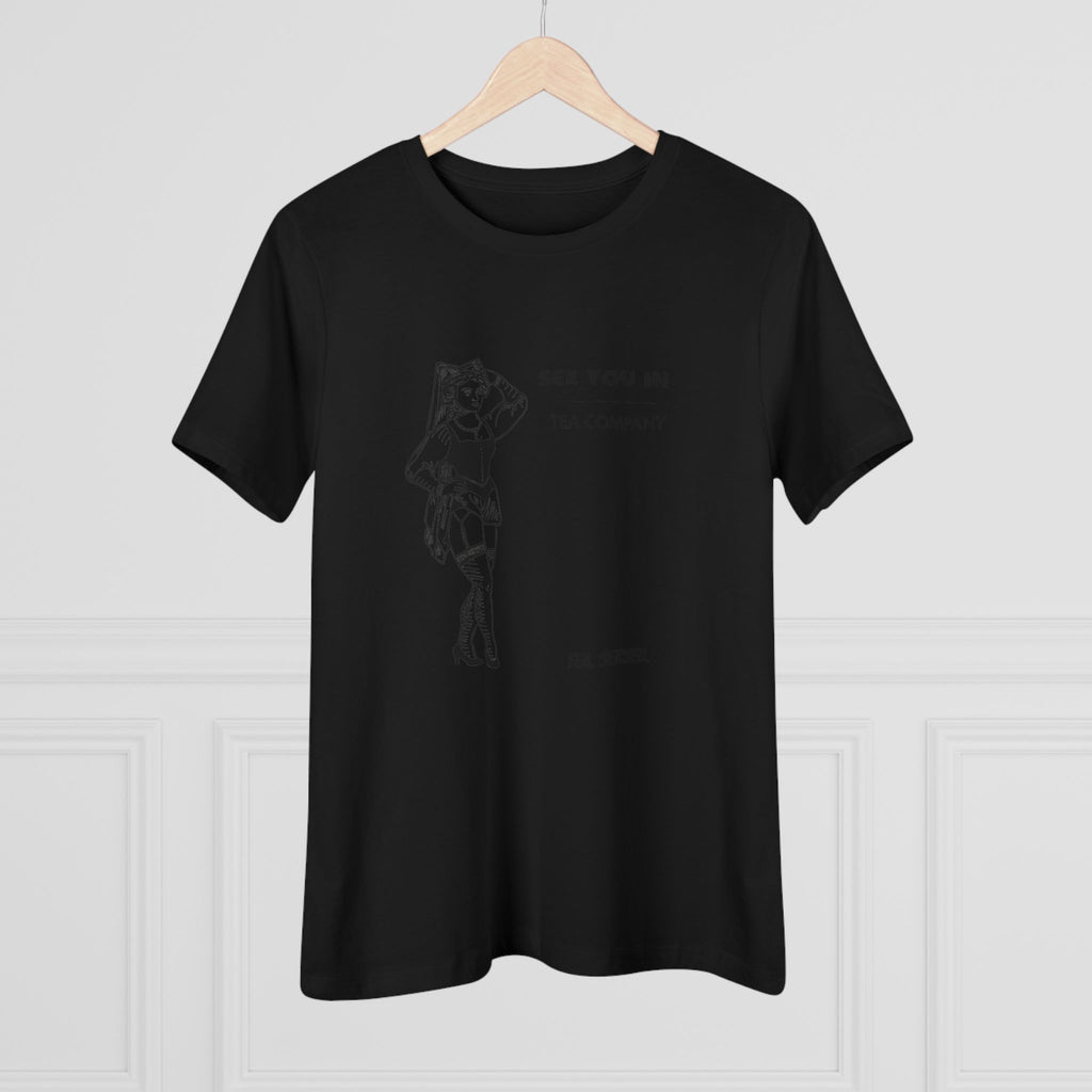 See You In Tea Company Tea | Vintage Pinup Illustration, Minimal Graphic Shirt