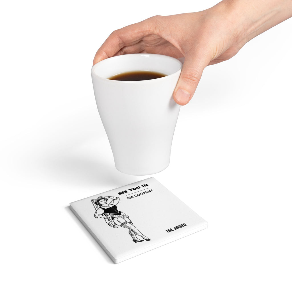 See You In Tea Company Ceramic Coaster