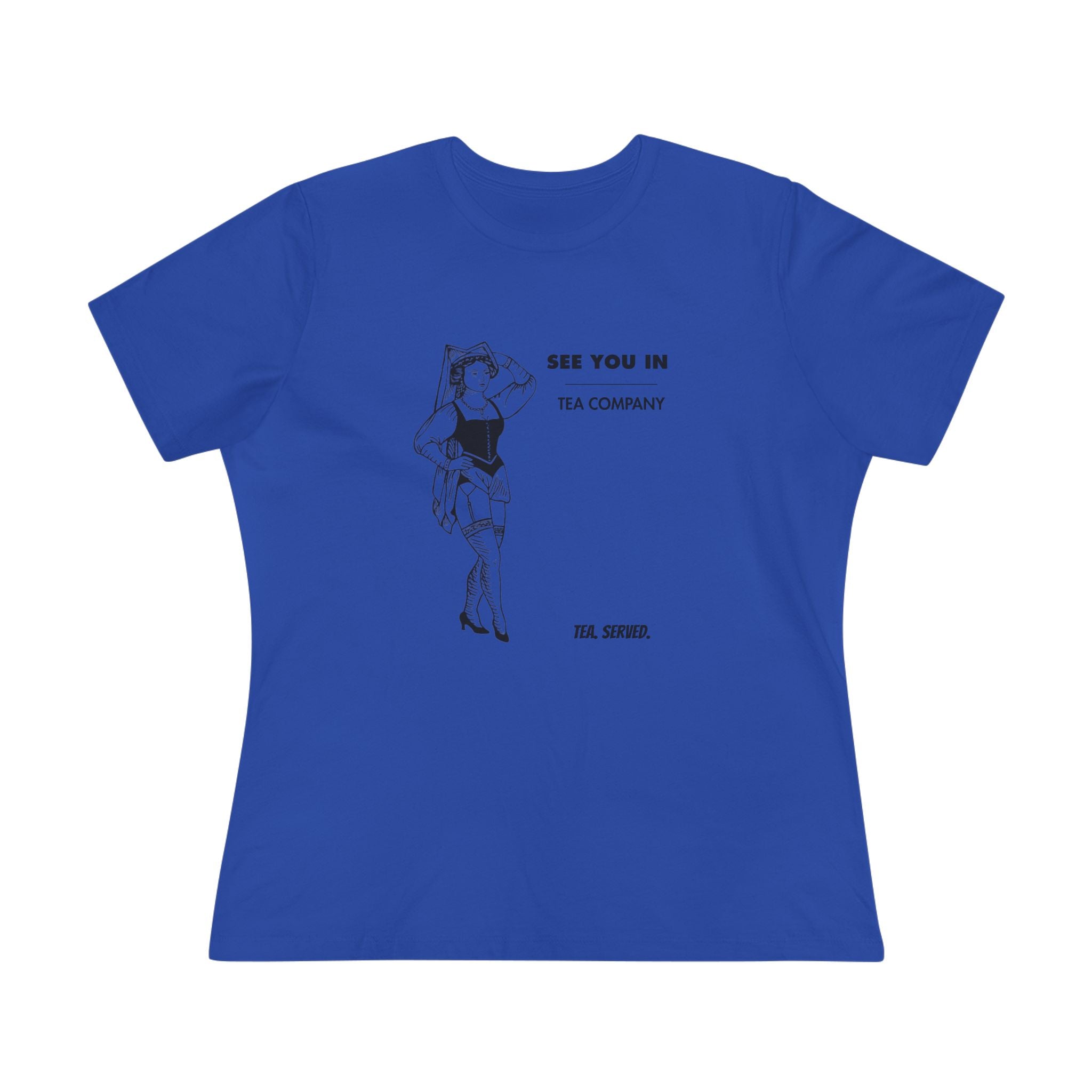 See You In Tea Company Tea | Vintage Pinup Illustration, Minimal Graphic Shirt
