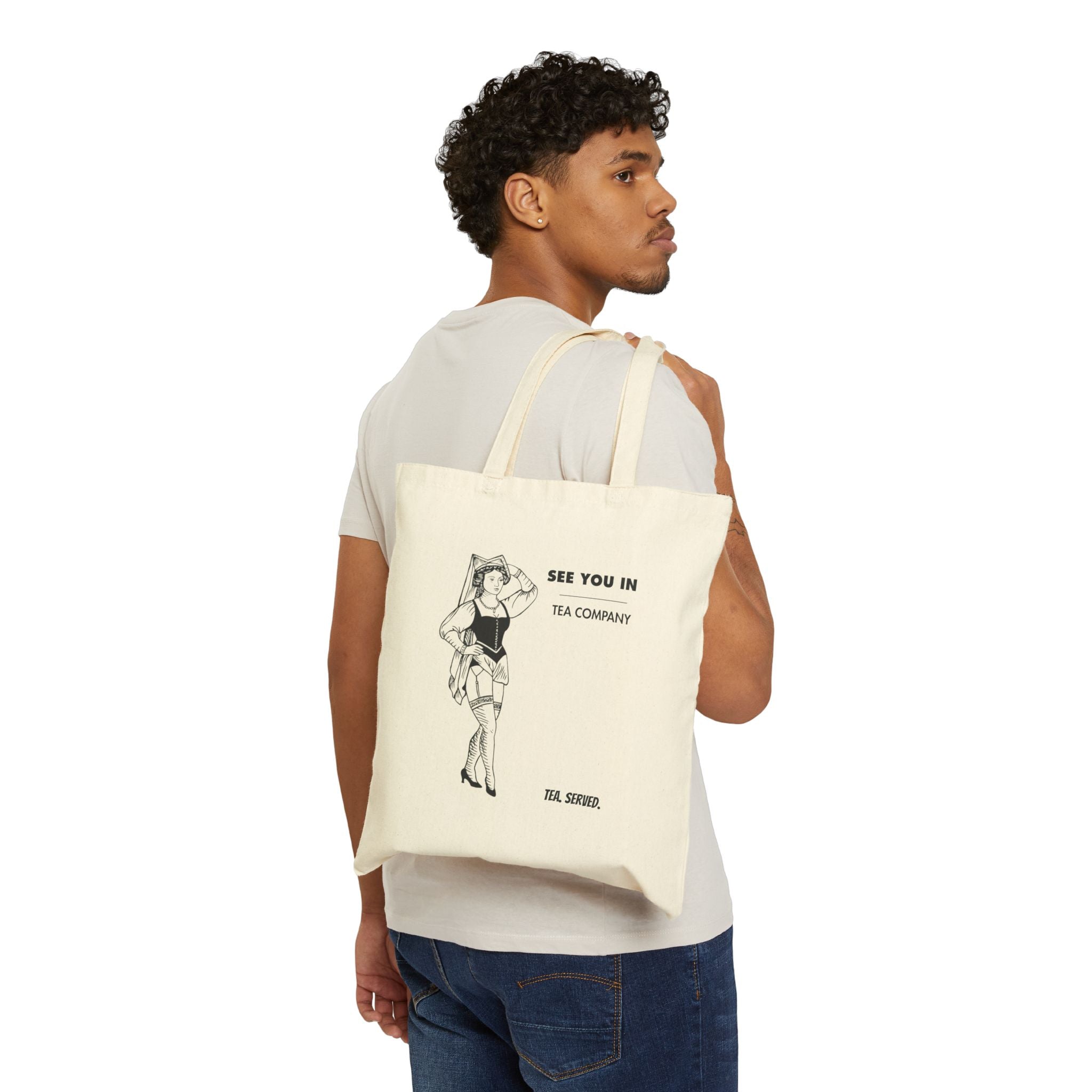 See You In Tea Company Canvas Tote Bag