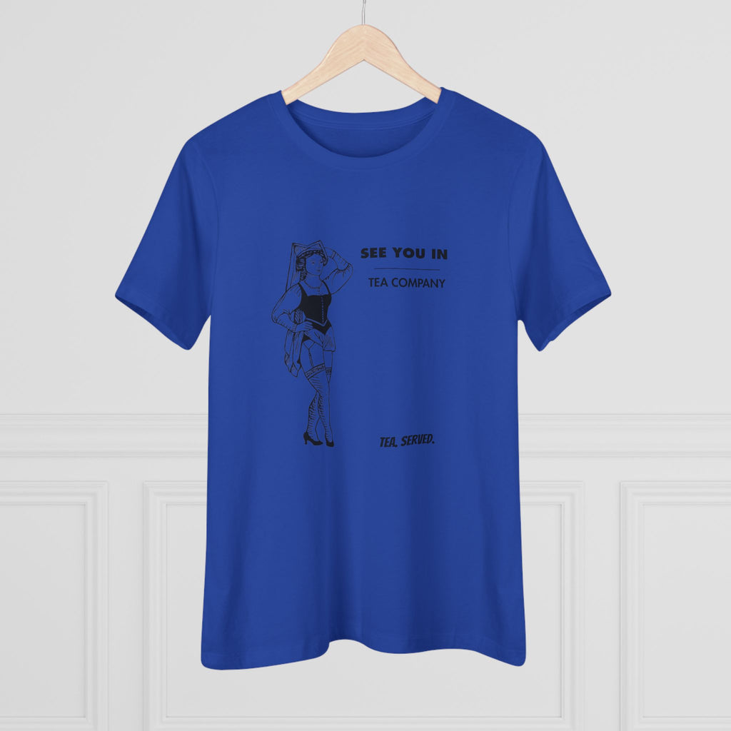 See You In Tea Company Tea | Vintage Pinup Illustration, Minimal Graphic Shirt