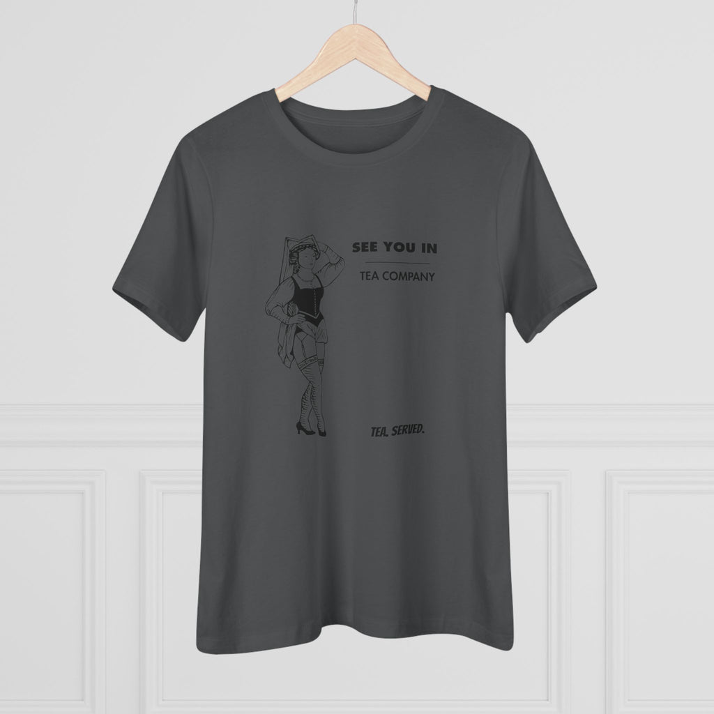 See You In Tea Company Tea | Vintage Pinup Illustration, Minimal Graphic Shirt