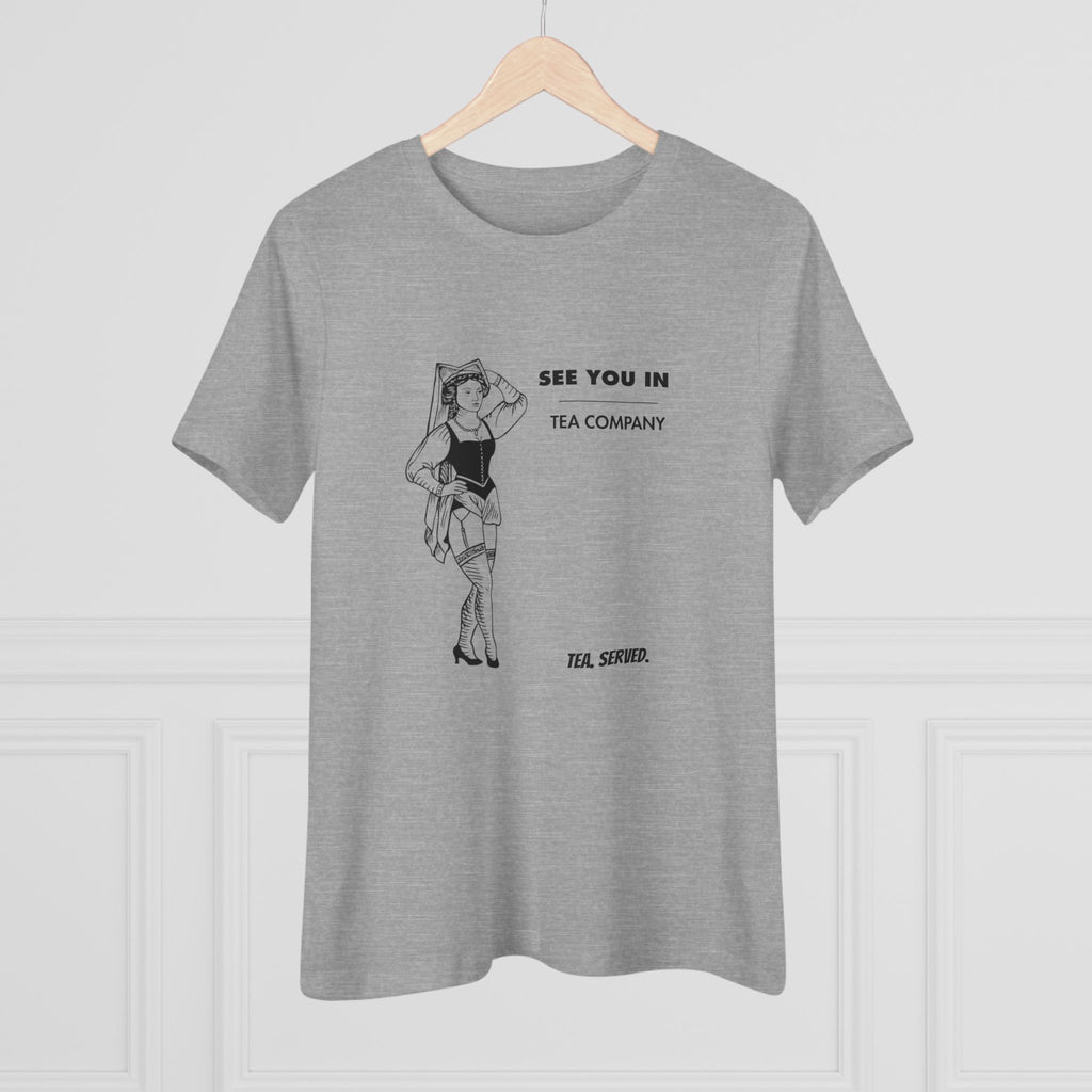 See You In Tea Company Tea | Vintage Pinup Illustration, Minimal Graphic Shirt