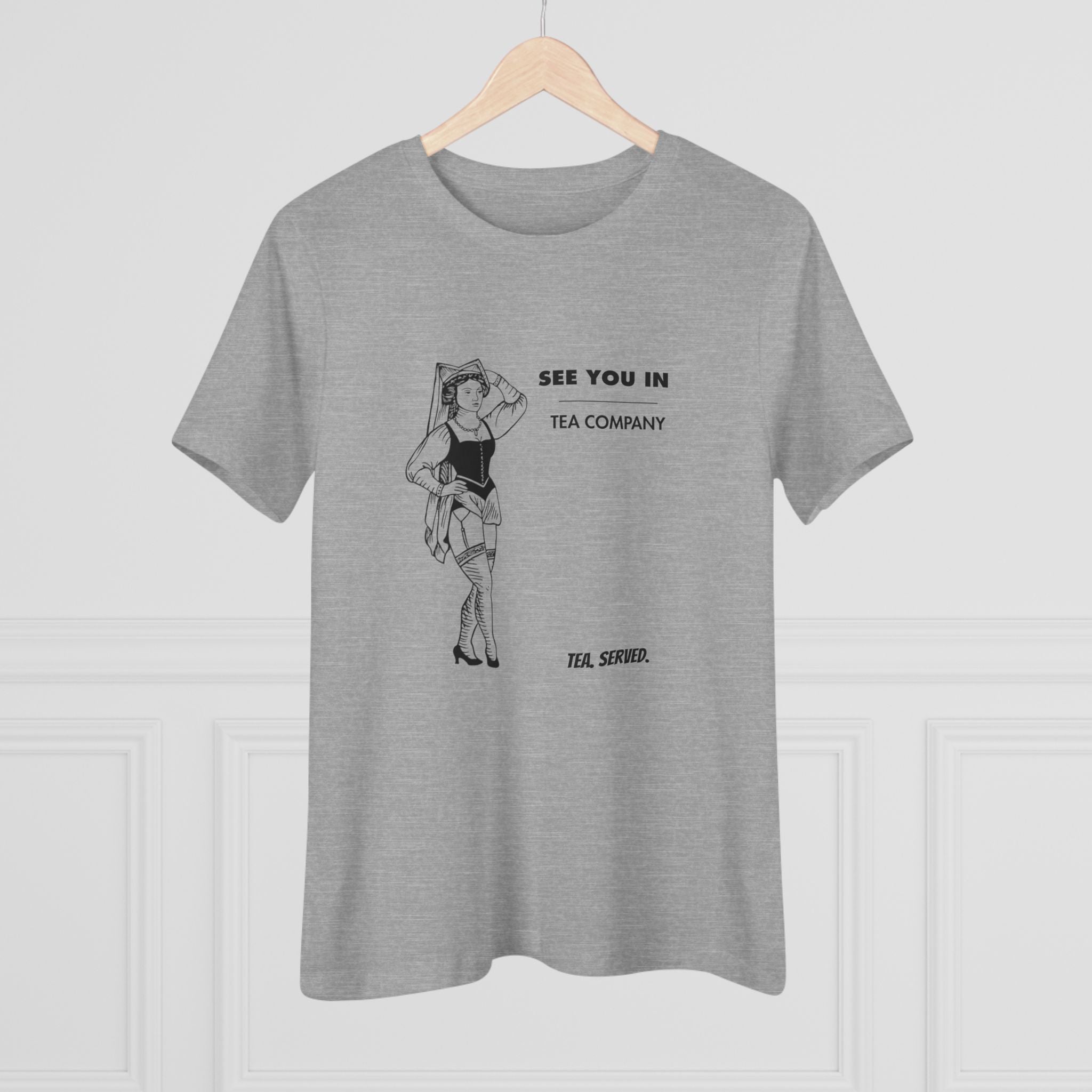 See You In Tea Company Tea | Vintage Pinup Illustration, Minimal Graphic Shirt