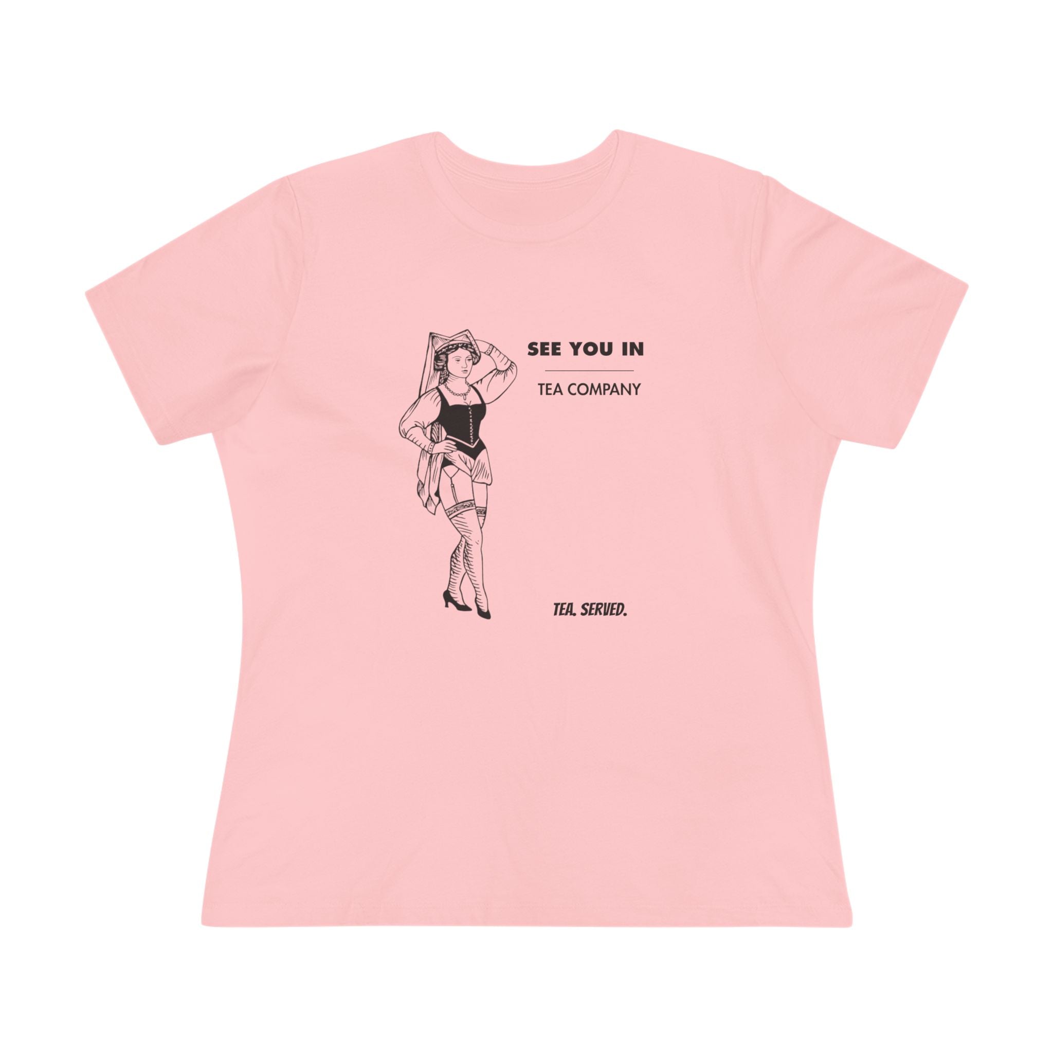 See You In Tea Company Tea | Vintage Pinup Illustration, Minimal Graphic Shirt