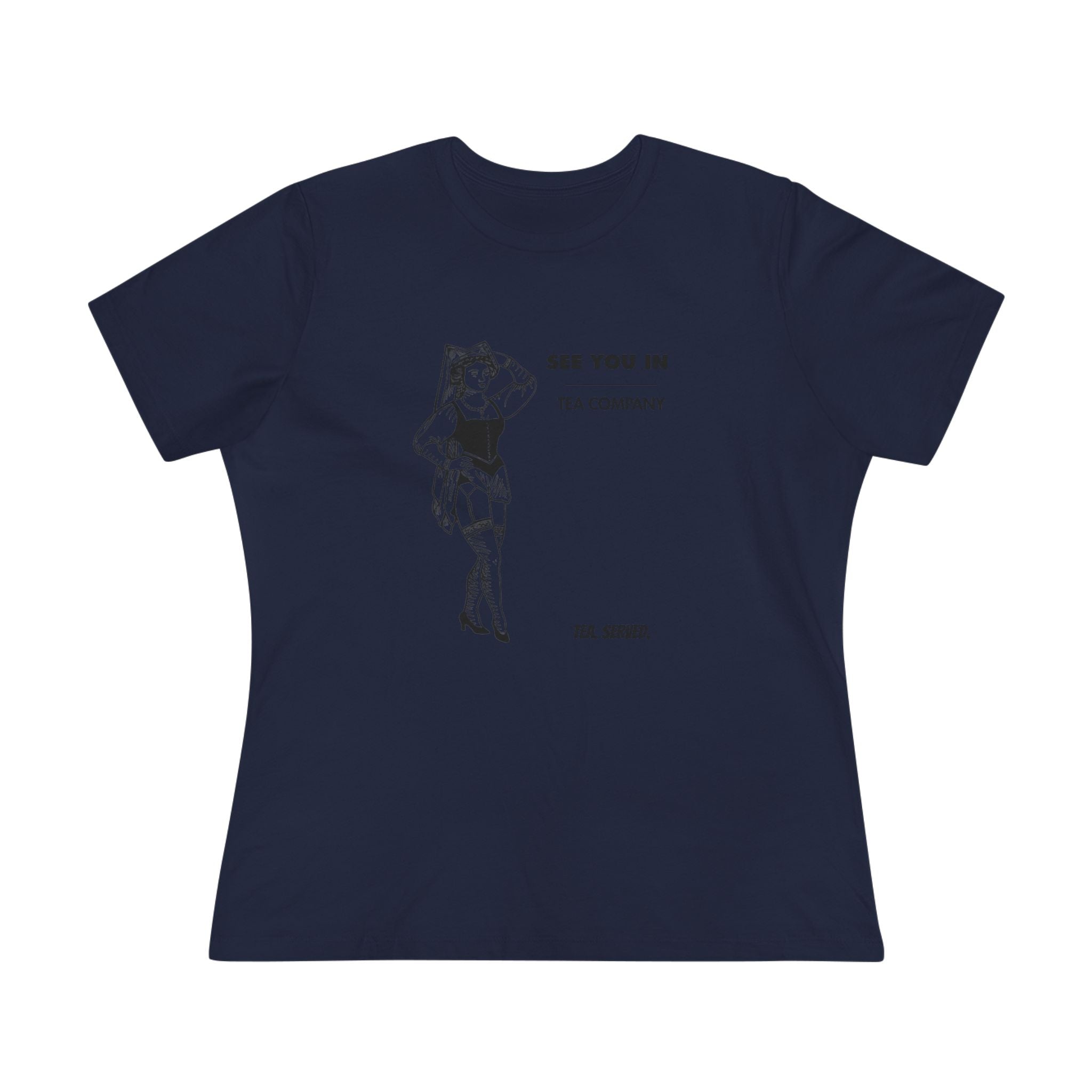 See You In Tea Company Tea | Vintage Pinup Illustration, Minimal Graphic Shirt