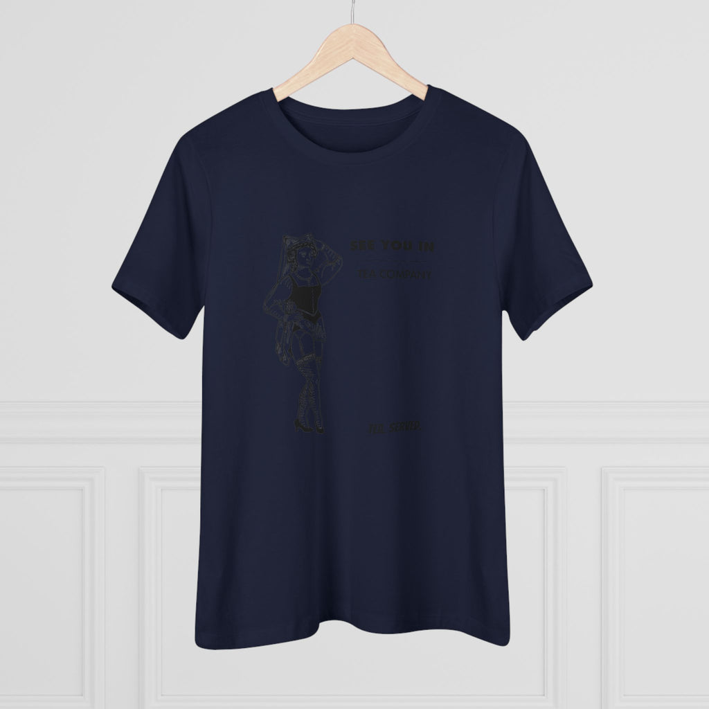 See You In Tea Company Tea | Vintage Pinup Illustration, Minimal Graphic Shirt
