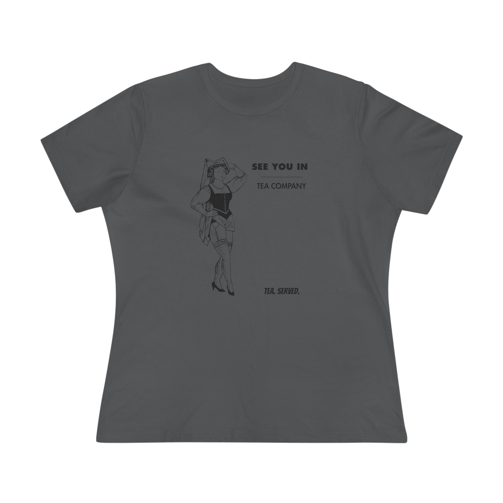 See You In Tea Company Tea | Vintage Pinup Illustration, Minimal Graphic Shirt