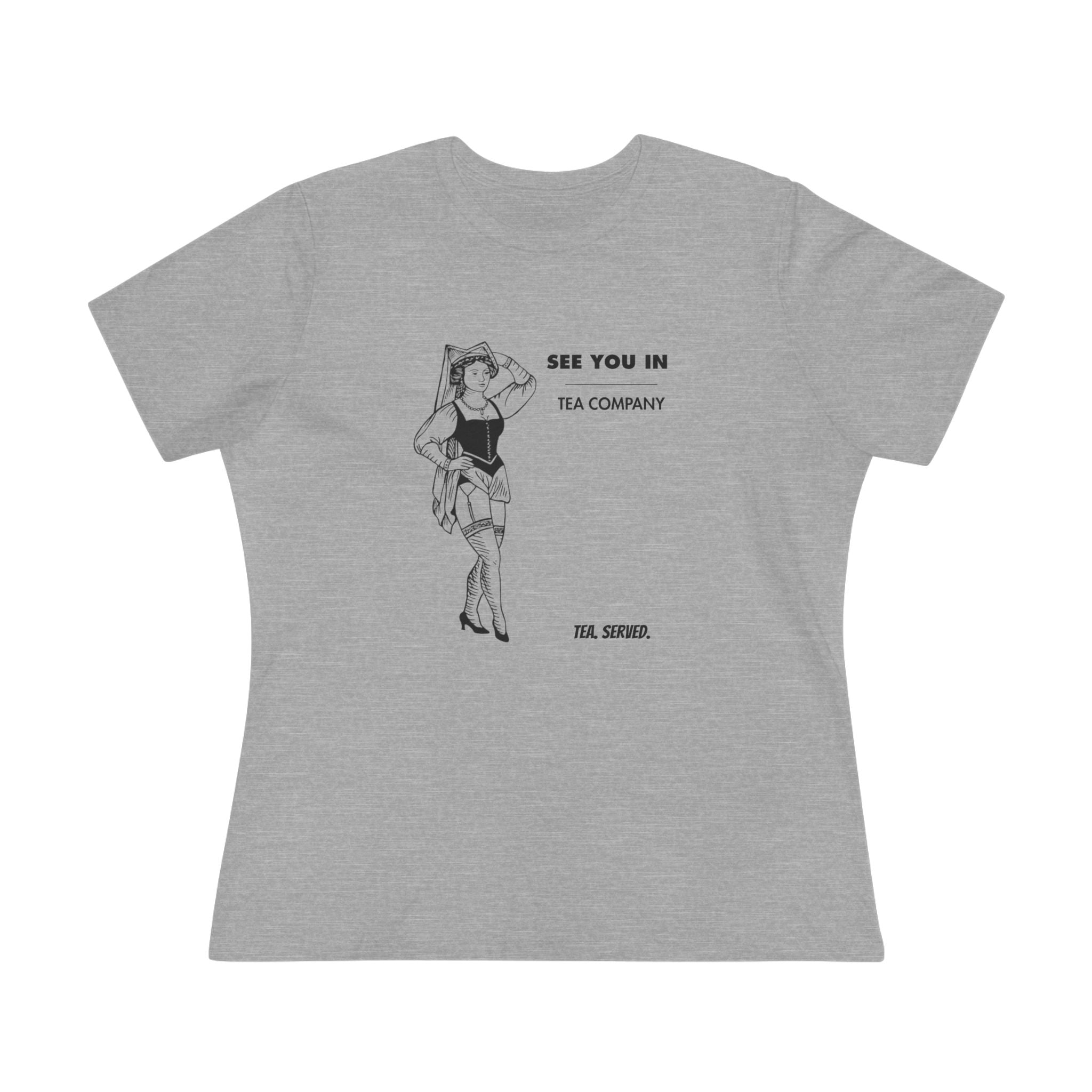 See You In Tea Company Tea | Vintage Pinup Illustration, Minimal Graphic Shirt