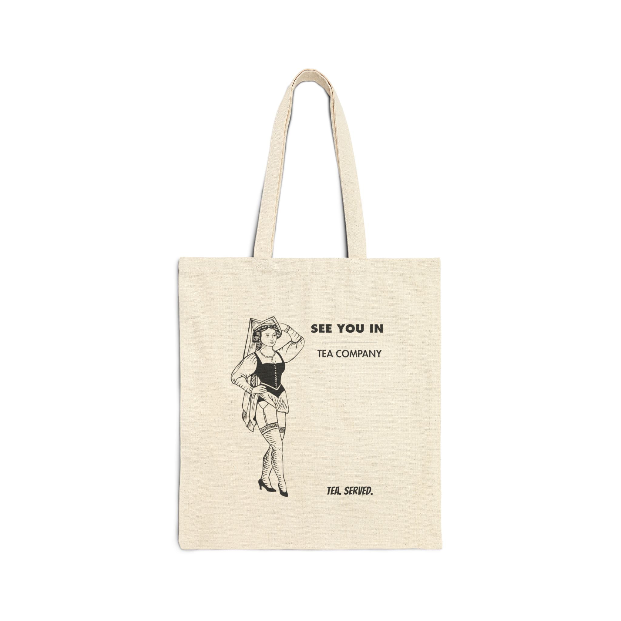 See You In Tea Company Canvas Tote Bag